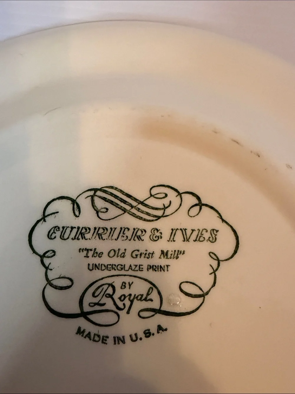 Currier & Ives beautiful blue